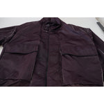 Dolce & Gabbana Purple Nylon Collared Biker Coat Jacket JKT3355- XS