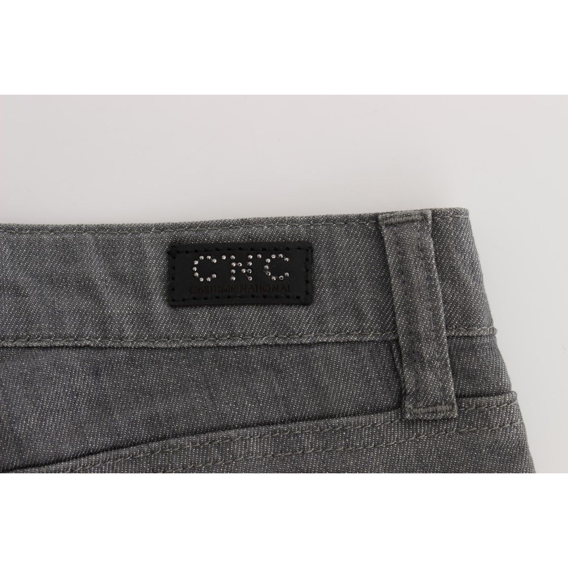 Costume National Chic Gray Slim-Fit Designer Jeans Costume National Light Gray