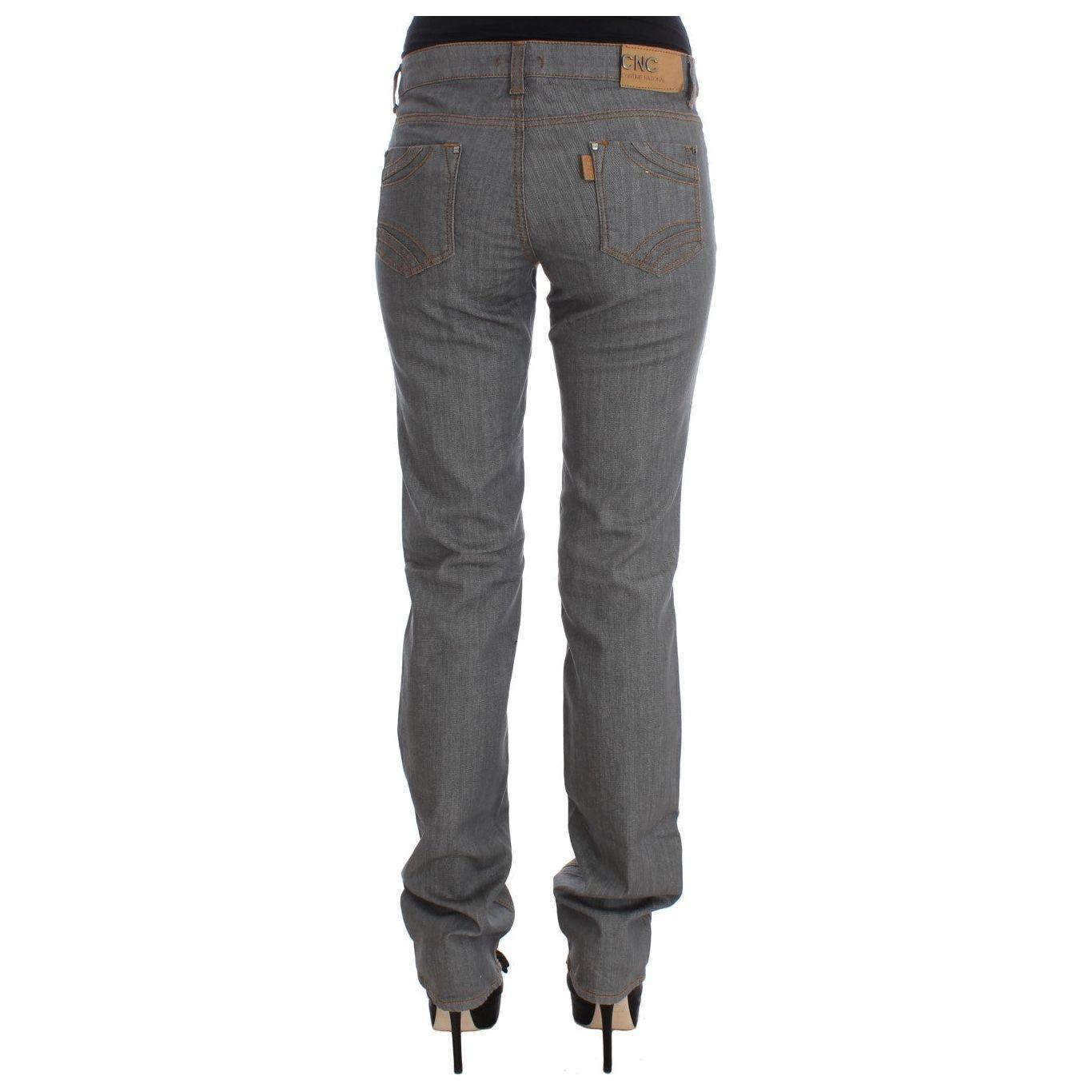 Costume National Elegant Gray Regular Fit Jeans Costume National Dim Gray