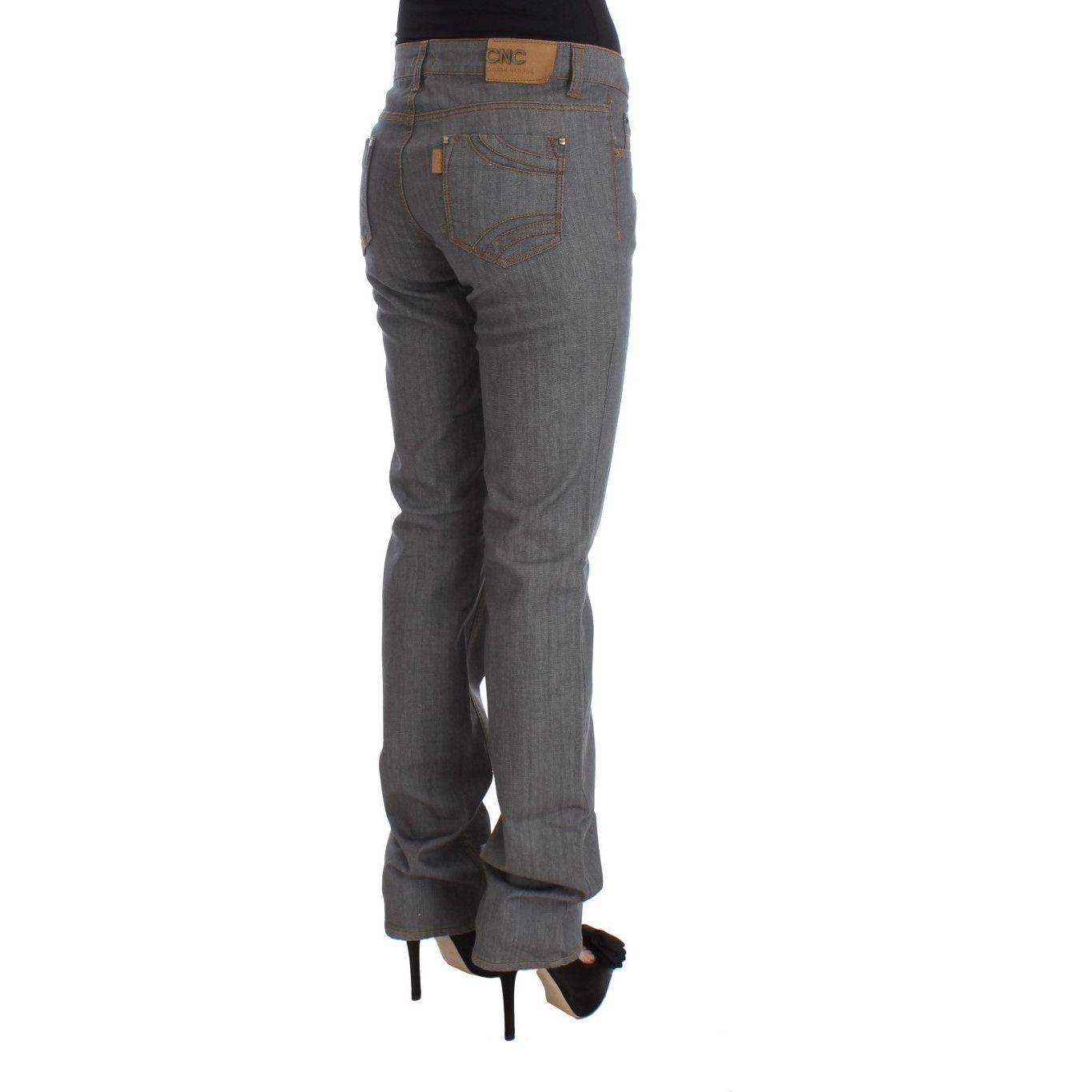 Costume National Elegant Gray Regular Fit Jeans Costume National Dark Slate Gray