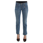 Costume National Blue Cotton Slim Fit Cropped Jeans SIG30118-1