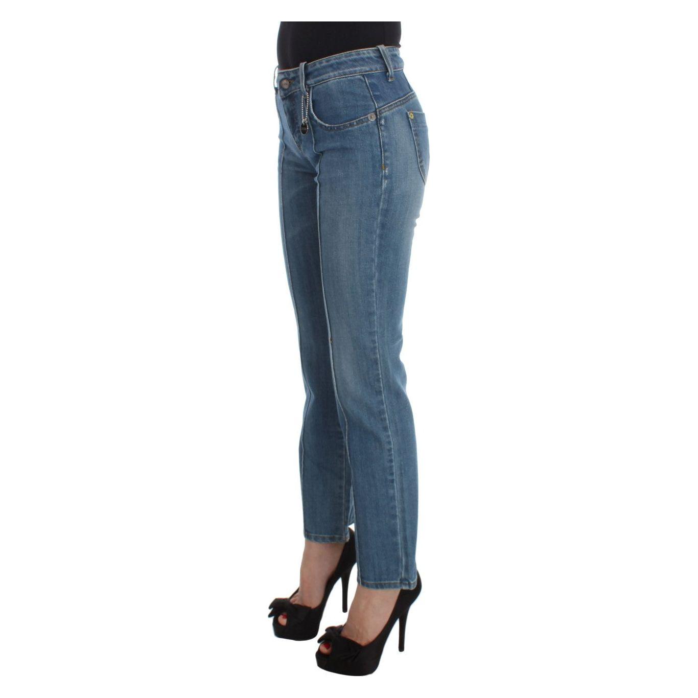 Costume National Chic Slim Fit Blue Jeans for the Modern Woman Jeans & Pants Costume National Dark Slate Gray