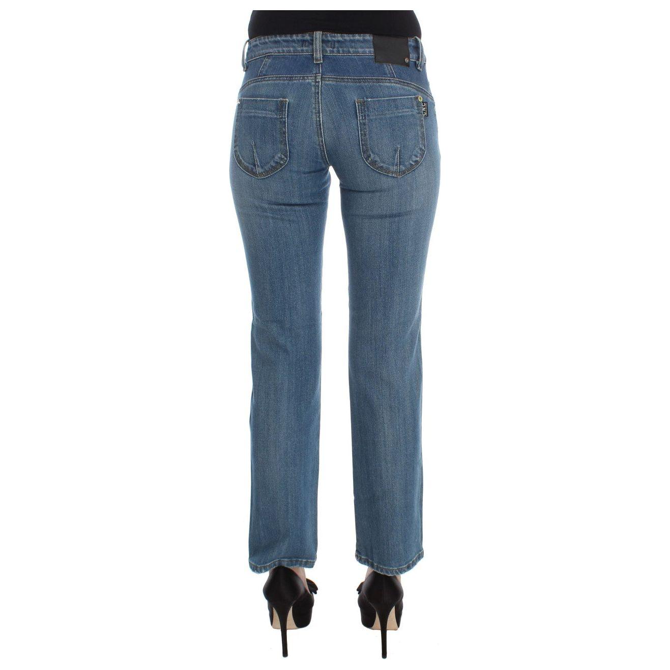 Costume National Chic Slim Fit Blue Jeans for the Modern Woman Jeans & Pants Costume National Dim Gray