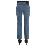 Costume National Blue Cotton Slim Fit Cropped Jeans SIG30118-1