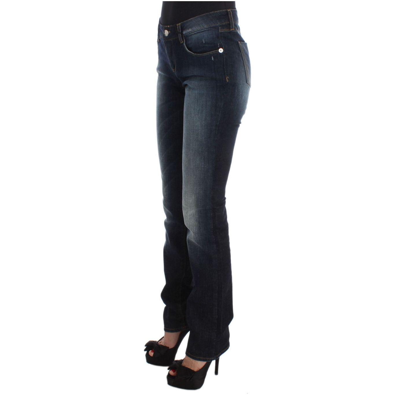 Costume National Sleek Slim Fit Blue Designer Jeans Jeans & Pants Costume National Dark Slate Gray