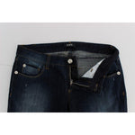 Costume National Blue Cotton Slim Fit Bootcut Jeans SIG30198-1