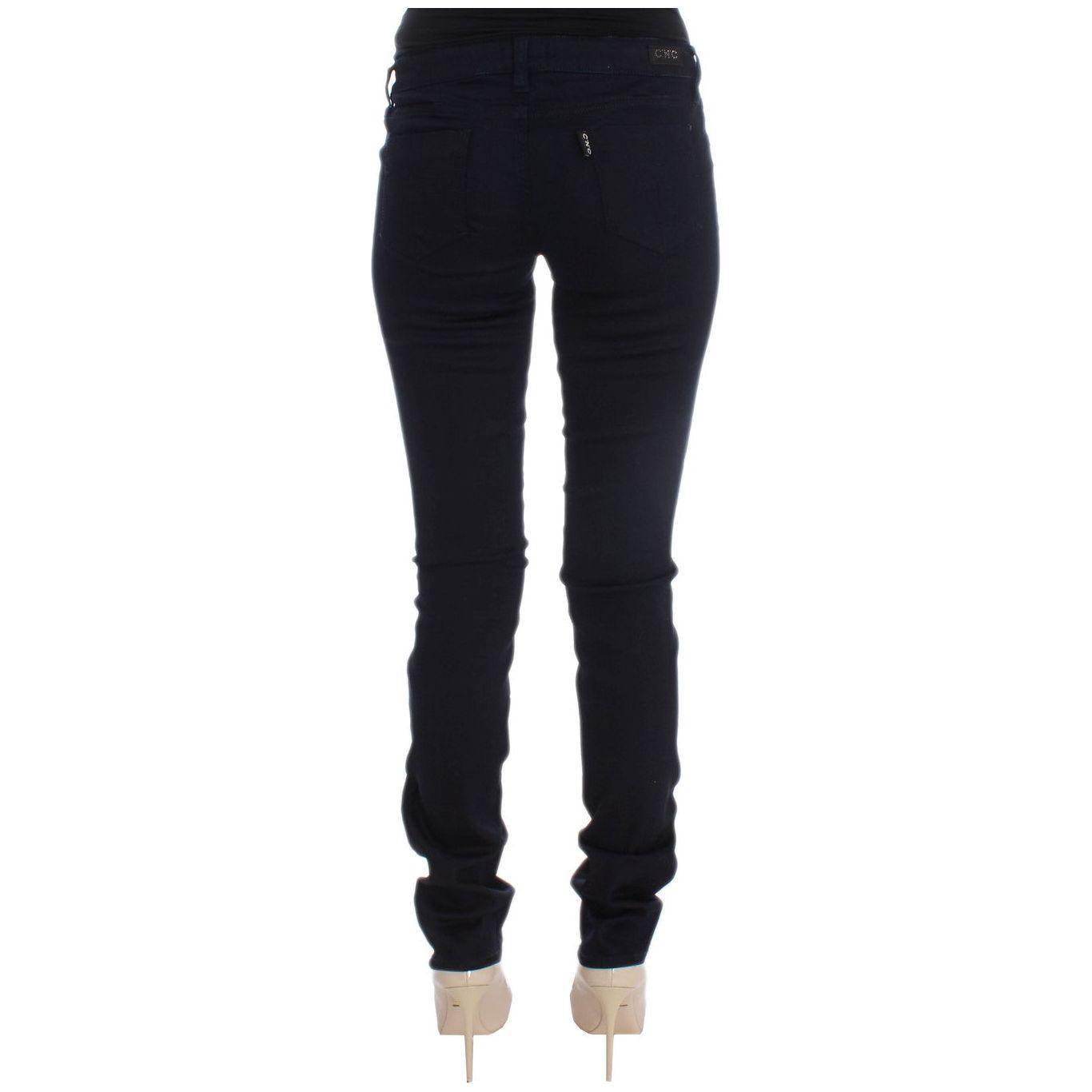 Costume National Chic Slim Fit Designer Denim Delight Jeans & Pants Costume National Black