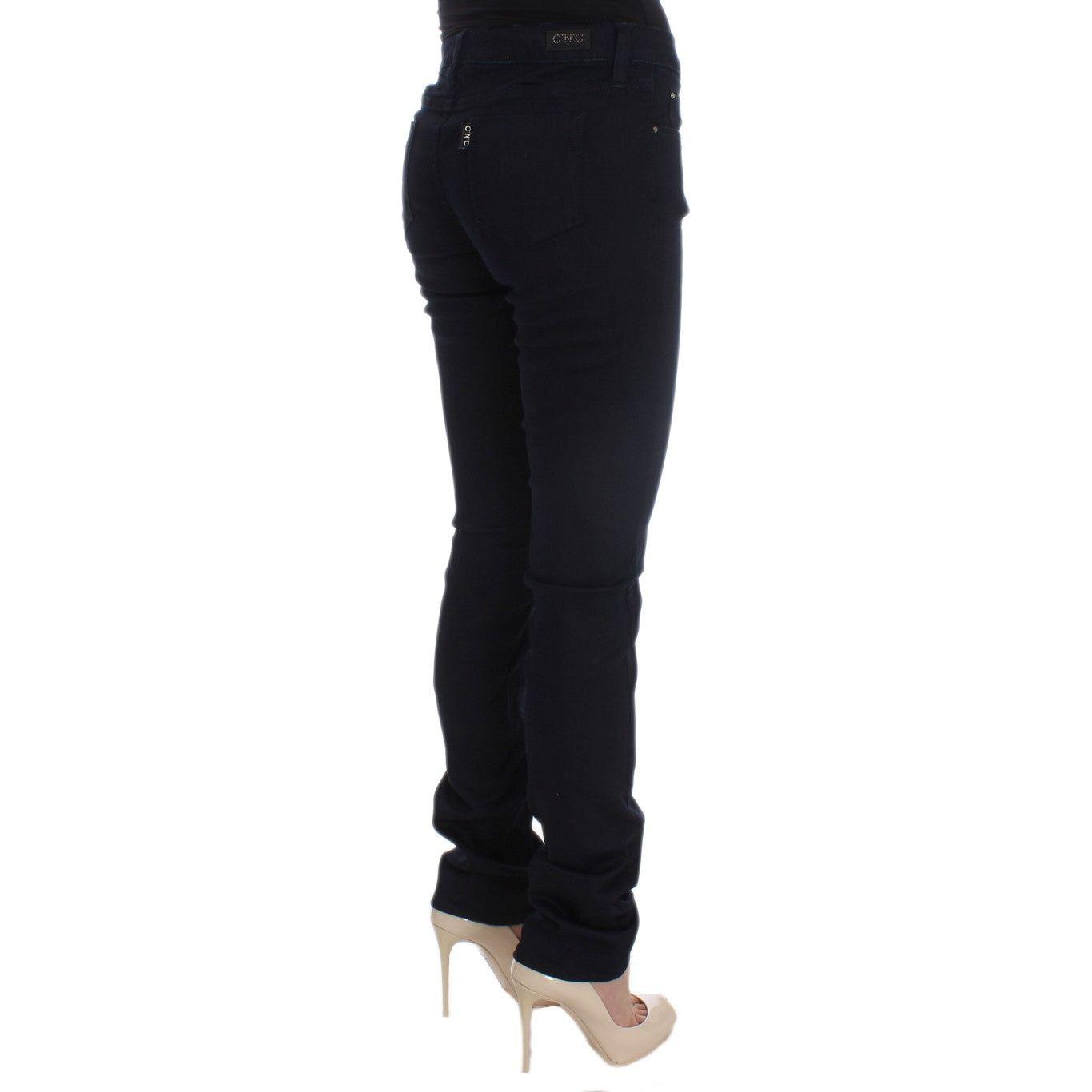 Costume National Chic Slim Fit Designer Denim Delight Jeans & Pants Costume National Black