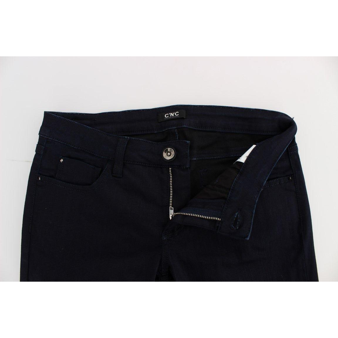 Costume National Chic Slim Fit Designer Denim Delight Jeans & Pants Costume National Black