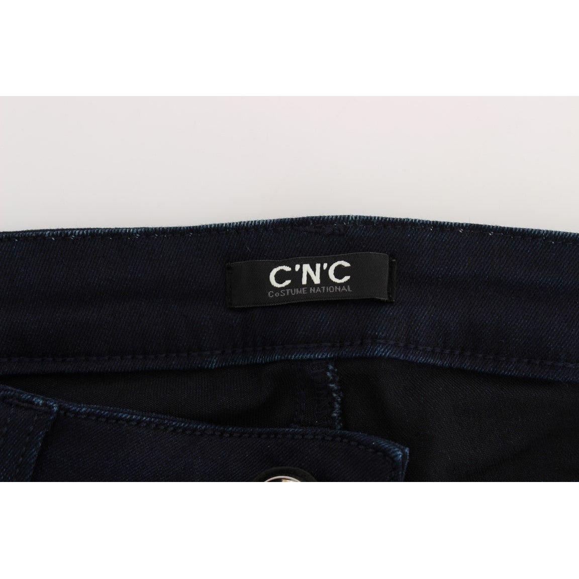 Costume National Chic Slim Fit Designer Denim Delight Jeans & Pants Costume National Black