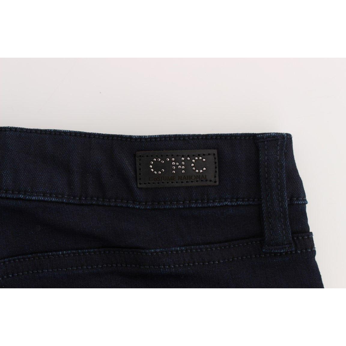 Costume National Chic Slim Fit Designer Denim Delight Jeans & Pants Costume National Black