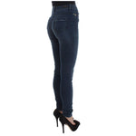 Costume National Blue Cotton Blend Slim Fit Jeans SIG32578-1