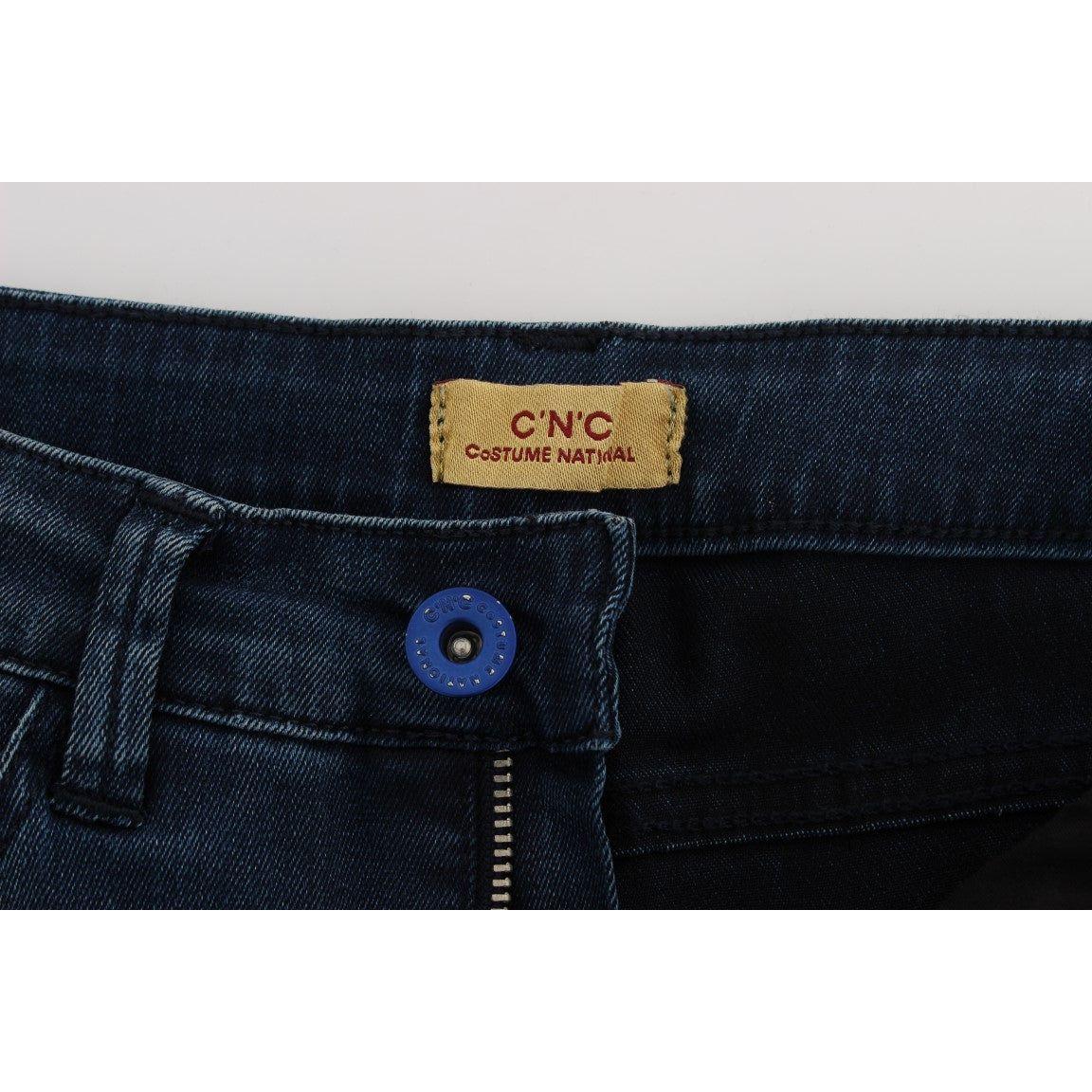 Costume National Sleek Slim Fit Italian Designer Jeans Jeans & Pants Costume National Light Gray