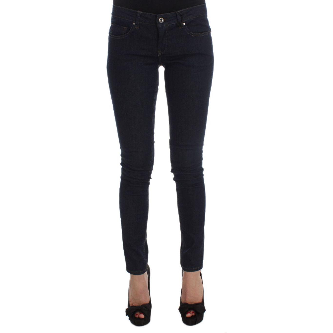Costume National Sleek Slim Fit Designer Denim Jeans & Pants Costume National Black