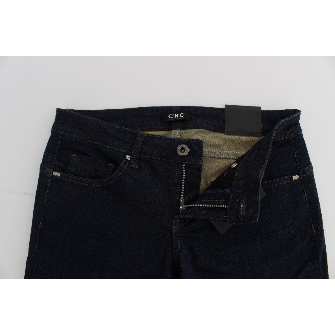 Costume National Sleek Slim Fit Designer Denim Jeans & Pants Costume National Black