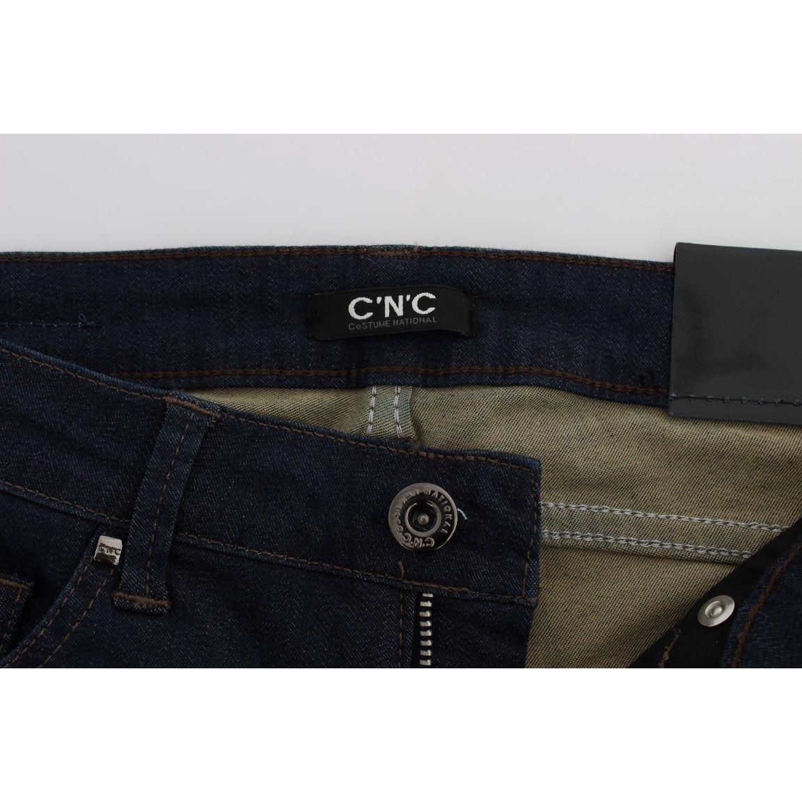Costume National Sleek Slim Fit Designer Denim Jeans & Pants Costume National Light Gray