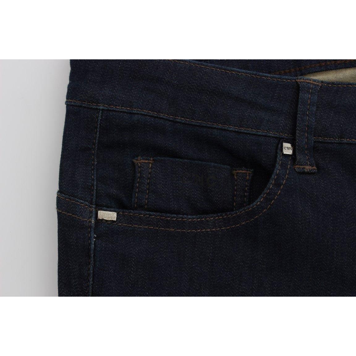 Costume National Sleek Slim Fit Designer Denim Jeans & Pants Costume National Black