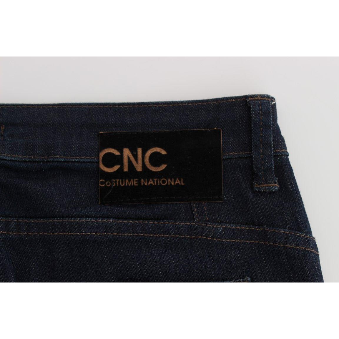 Costume National Sleek Slim Fit Designer Denim Jeans & Pants Costume National Black