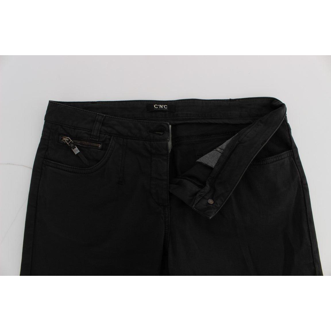 Costume National Chic Black Regular Fit Denim Jeans Jeans & Pants Costume National Black