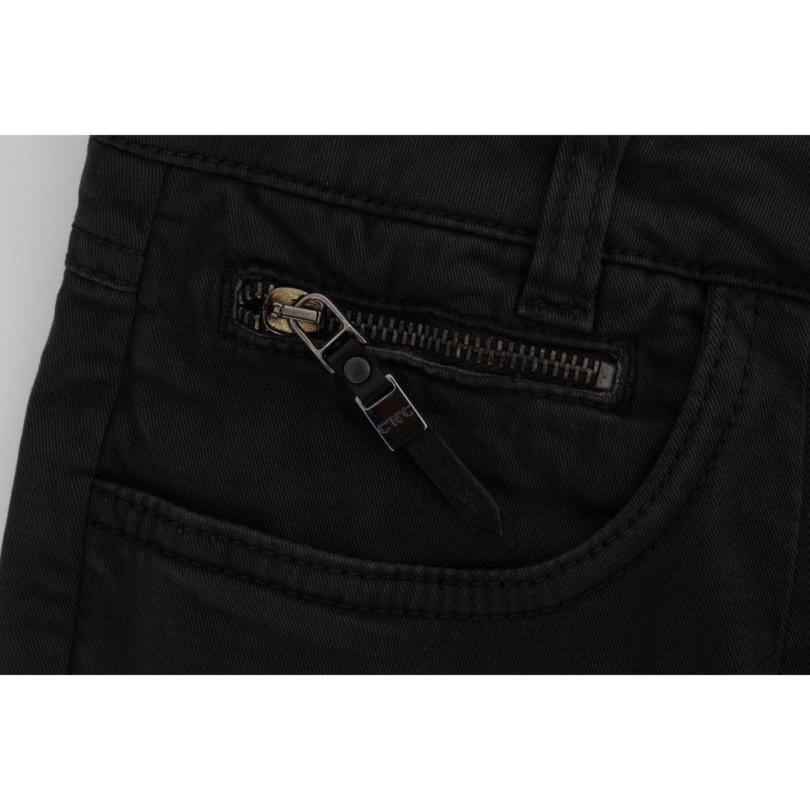 Costume National Chic Black Regular Fit Denim Jeans Jeans & Pants Costume National Black