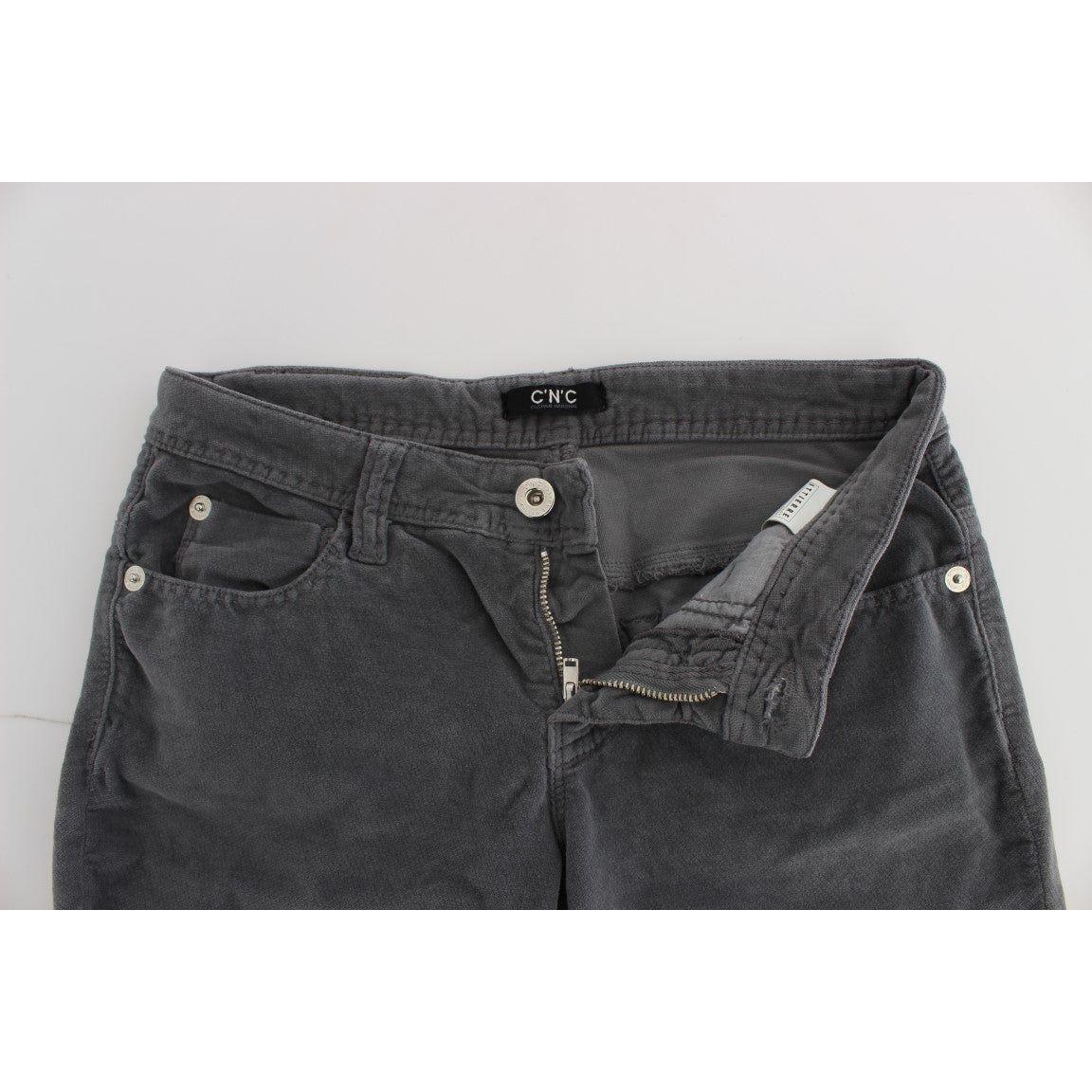 Costume National Sleek Super Slim Gray Jeans Costume National Light Gray