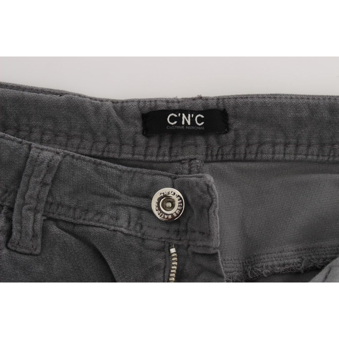 Costume National Sleek Super Slim Gray Jeans Costume National Dark Slate Gray