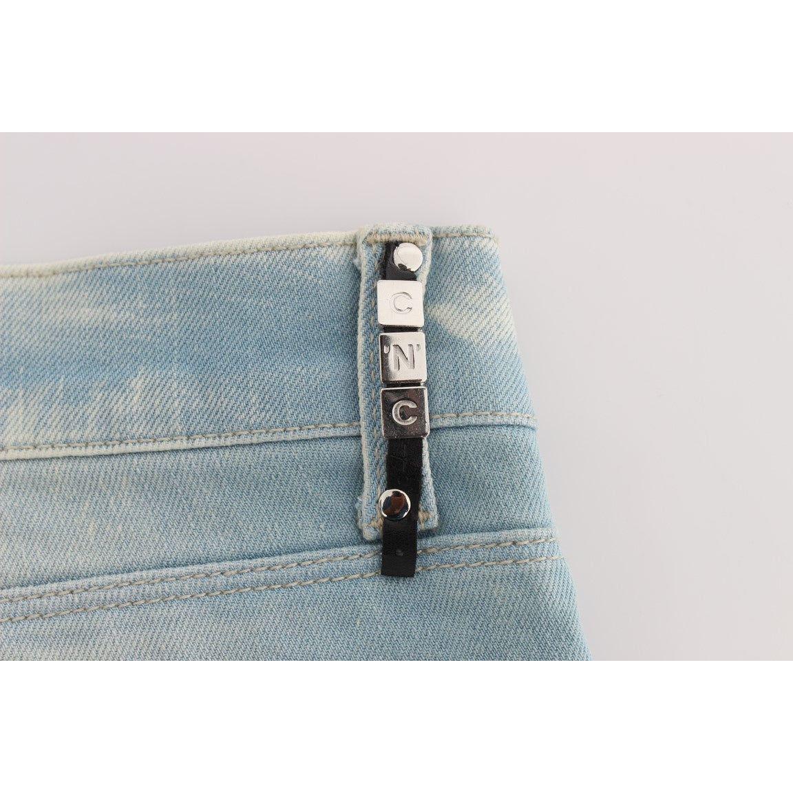 Costume National Chic Super Slim Blue Jeans Jeans & Pants Costume National Light Gray