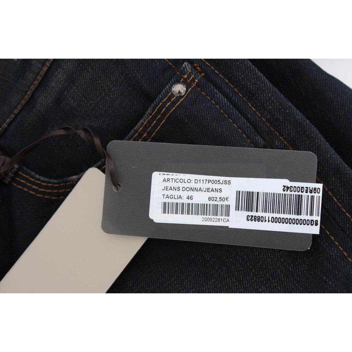 Ermanno Scervino Chic Boyfriend Cotton Jeans - Blue Ermanno Scervino Gray