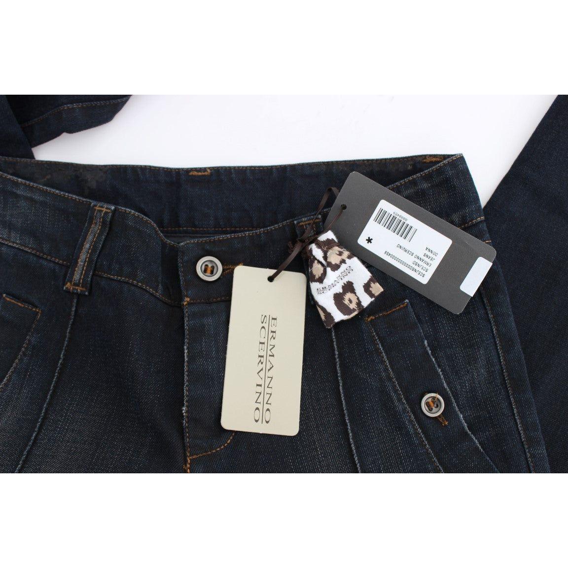 Ermanno Scervino Chic Slim Fit Italian Cotton Jeans Ermanno Scervino Lavender