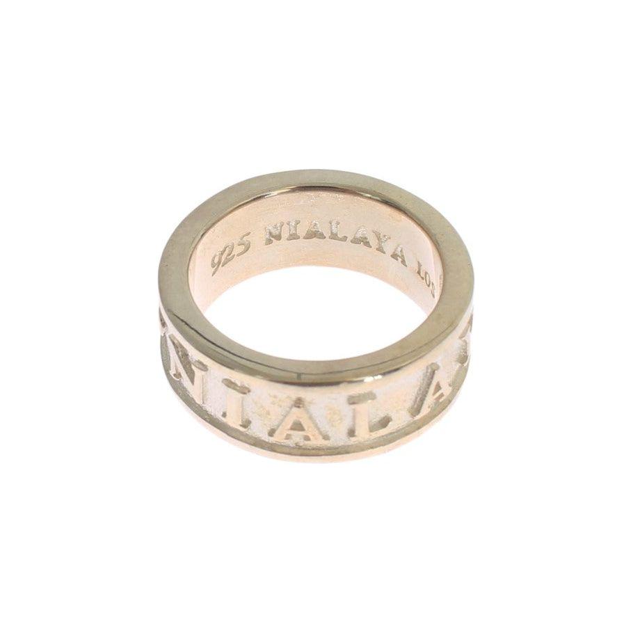 Nialaya Silver Splendor Sterling Ring for Men Ring Nialaya Gray