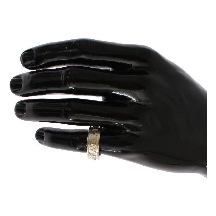 Nialaya Silver Splendor Sterling Ring for Men Ring Nialaya Black