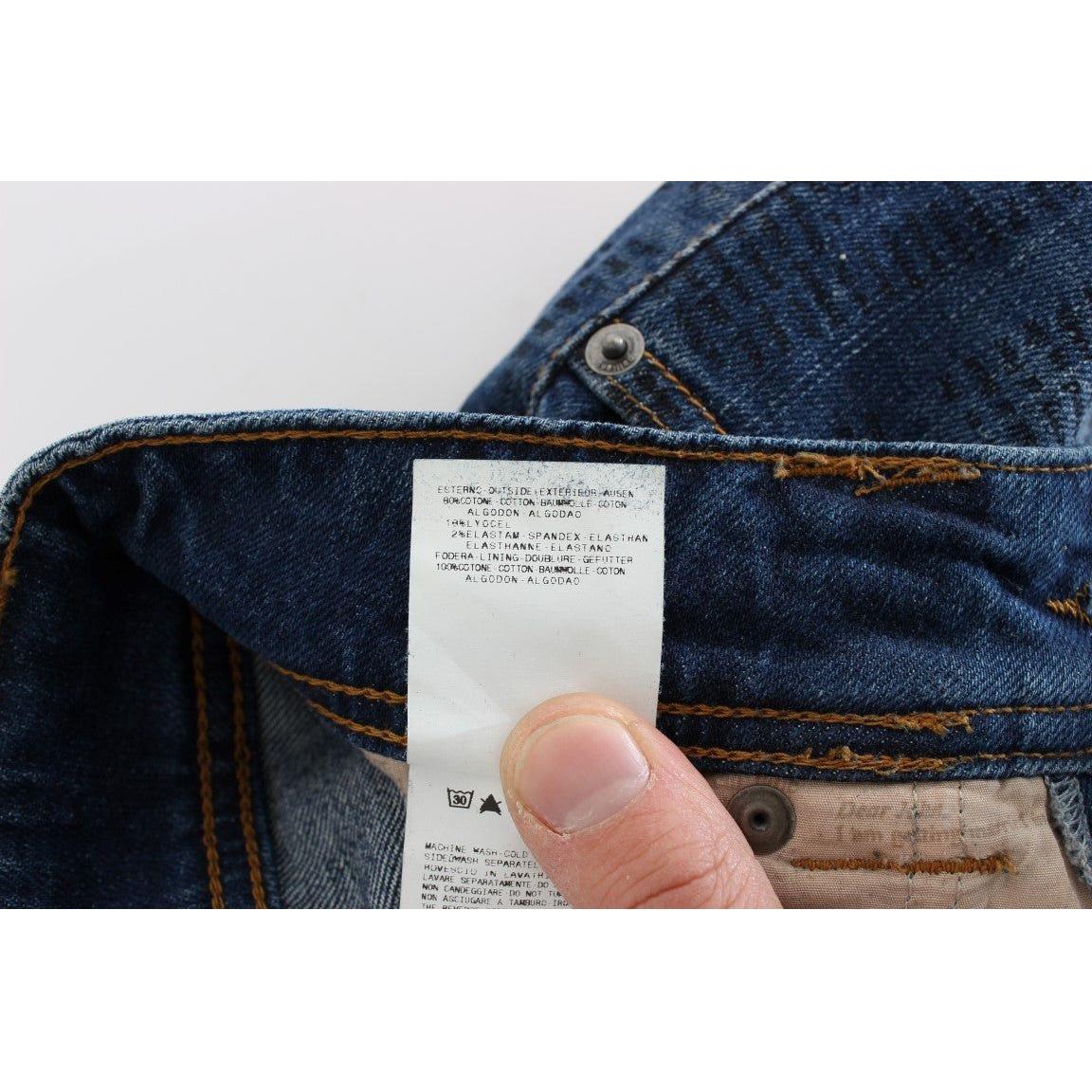 John Galliano Elegant Slim Bootcut Denim Jeans John Galliano Dark Slate Gray