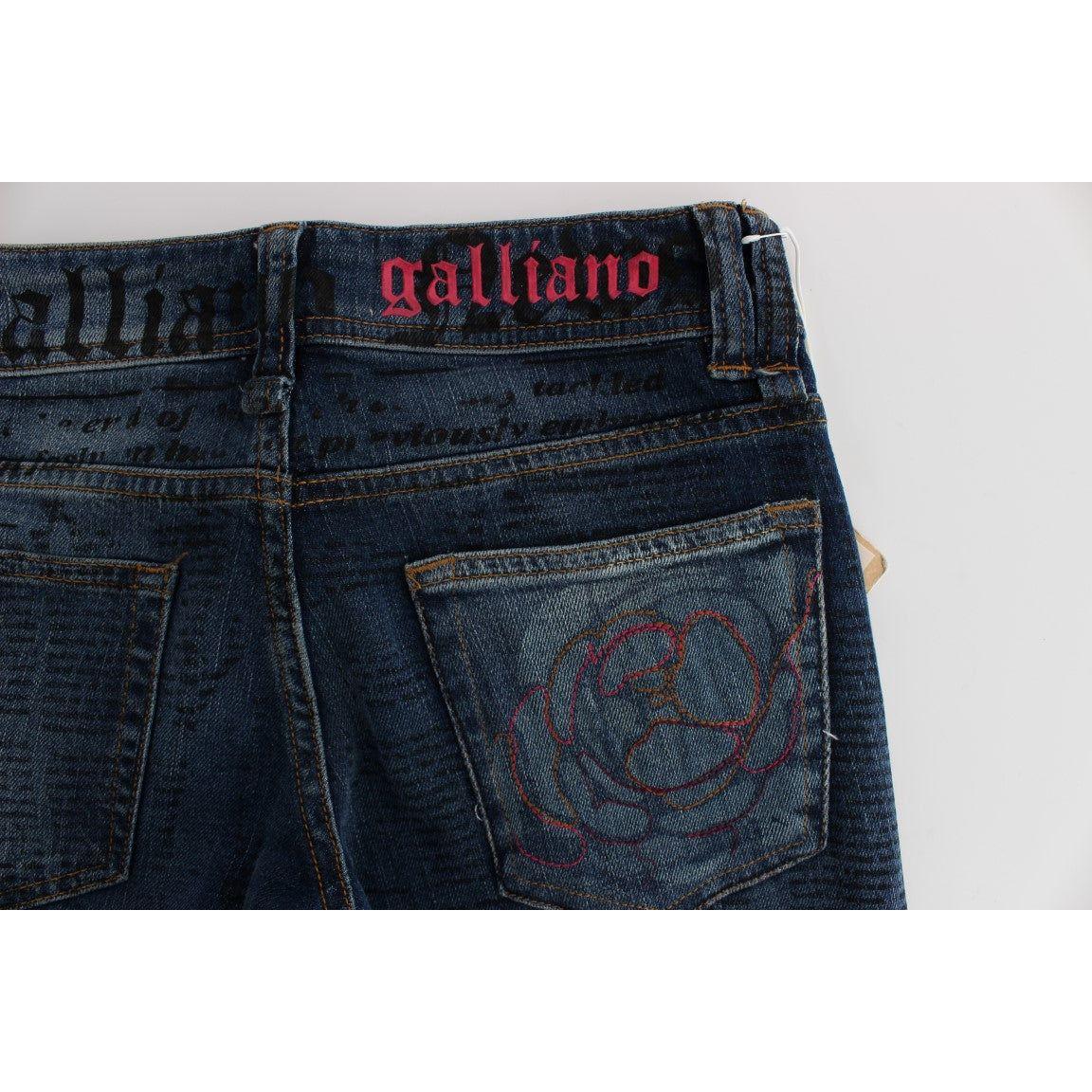 John Galliano Elegant Slim Bootcut Denim Jeans John Galliano Light Gray