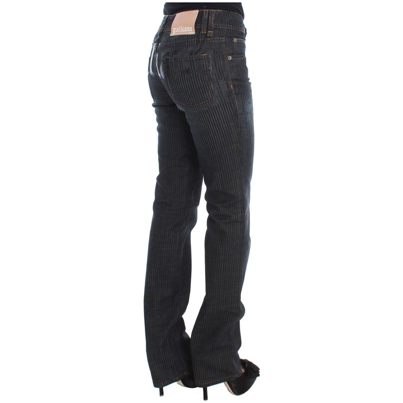 John Galliano Chic Slim Fit Bootcut Designer Jeans John Galliano Dark Slate Gray