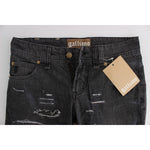 John Galliano Chic Gray Wash Straight Fit Jeans John Galliano Light Gray
