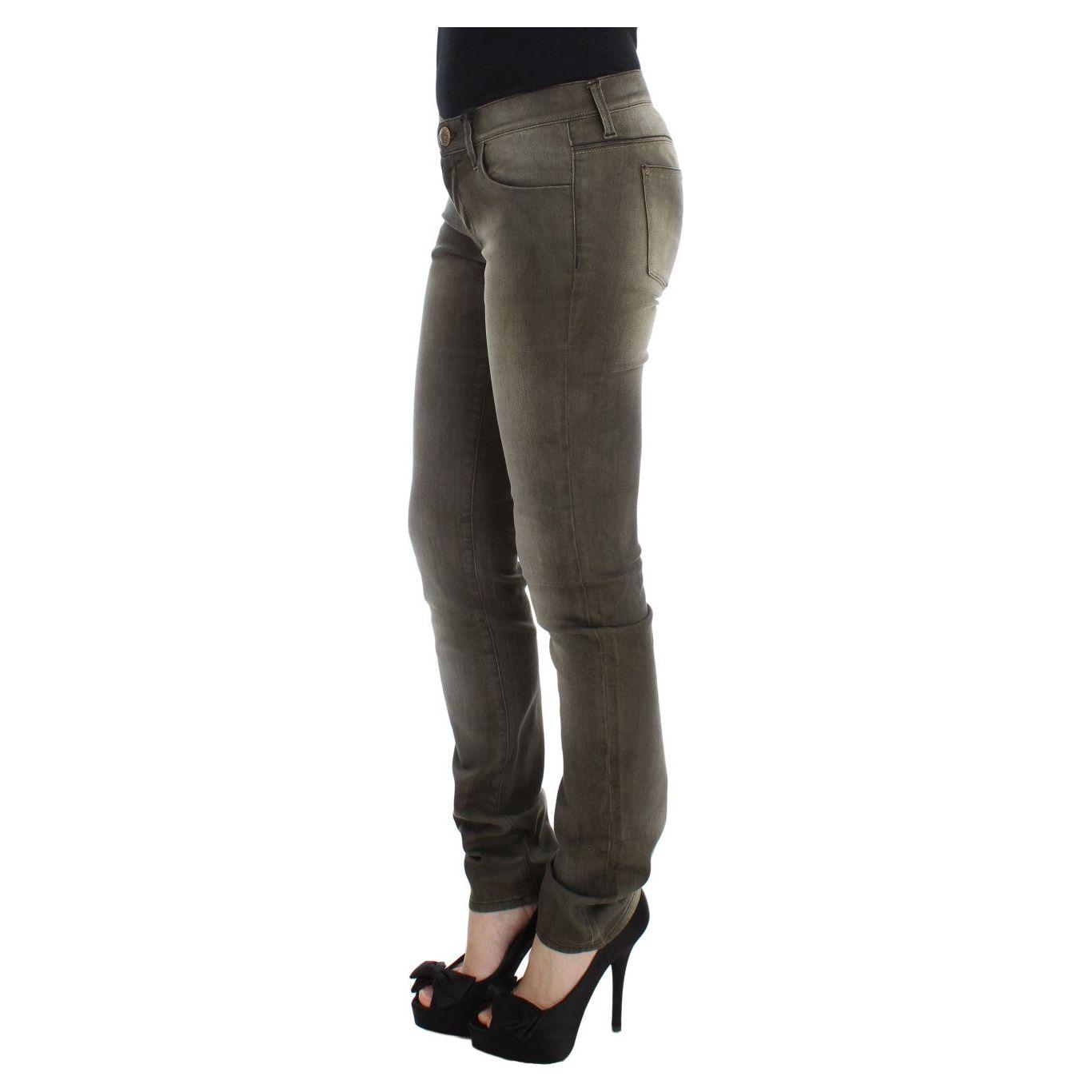 Ermanno Scervino Chic Gray Slim Fit Italian Denim Ermanno Scervino Dark Slate Gray