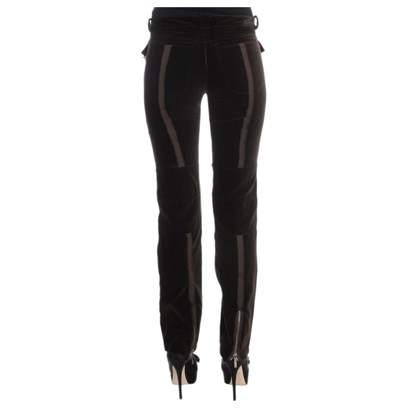 Ermanno Scervino Slim Fit Italian Cotton Pants Ermanno Scervino Black