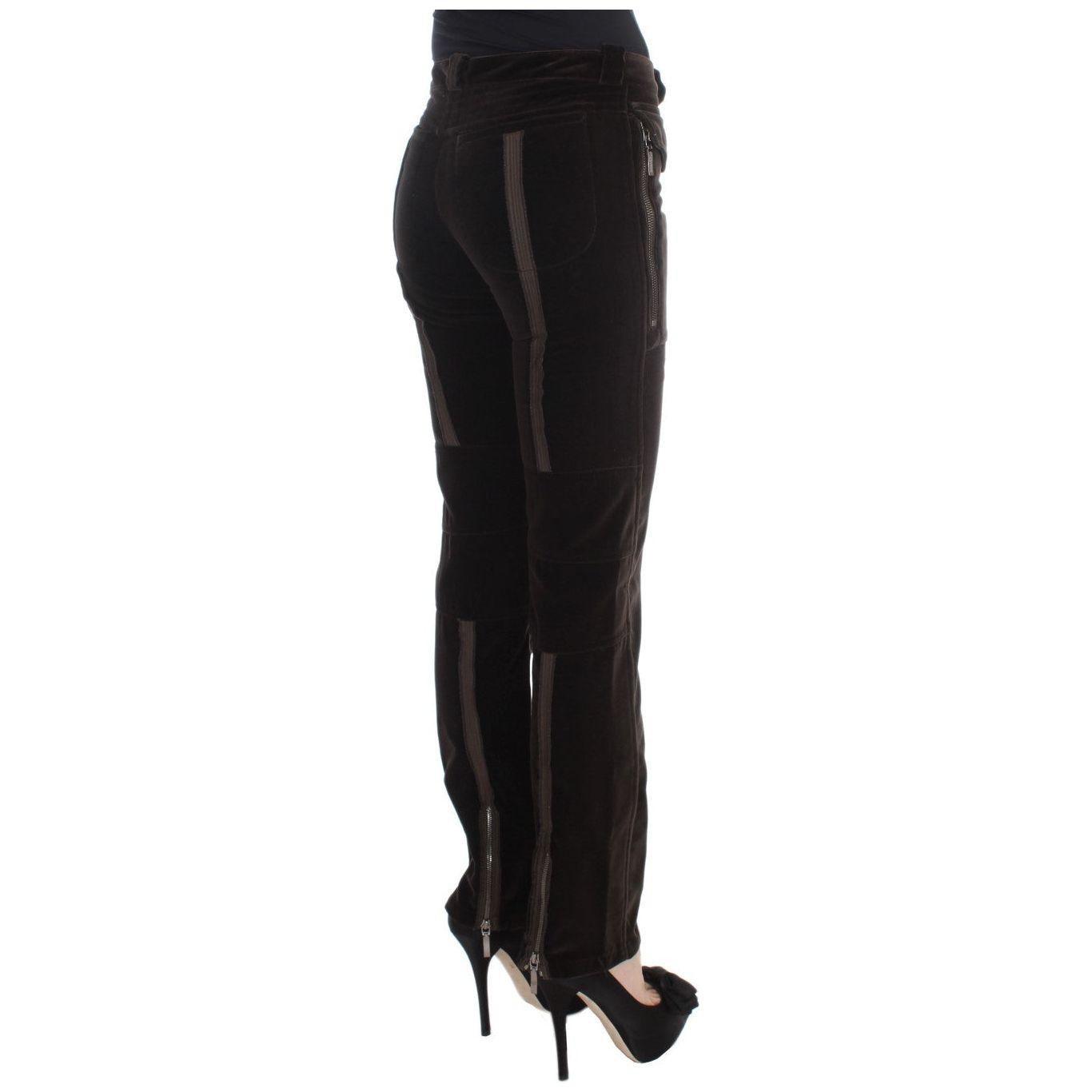Ermanno Scervino Slim Fit Italian Cotton Pants Ermanno Scervino Black