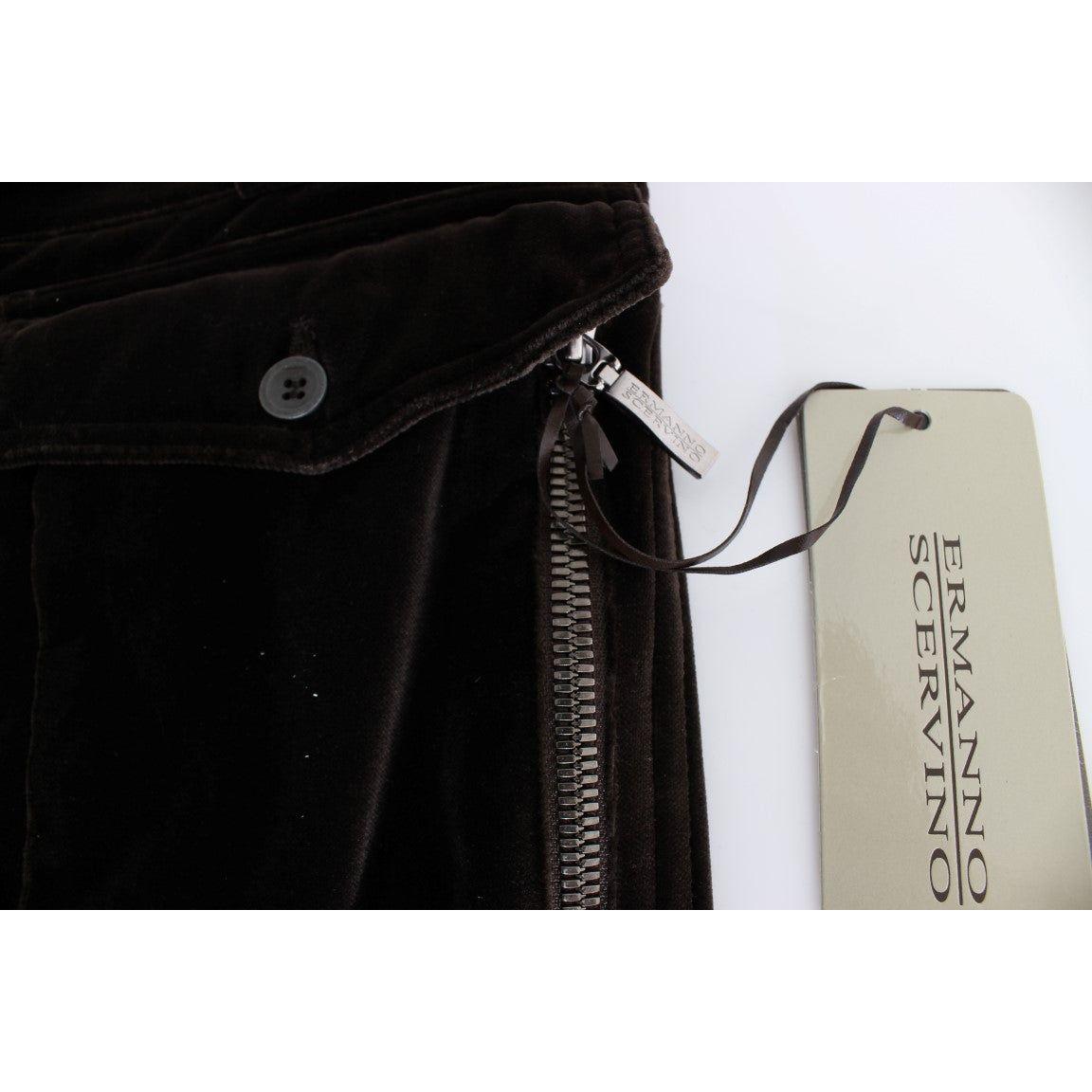 Ermanno Scervino Slim Fit Italian Cotton Pants Ermanno Scervino Light Gray