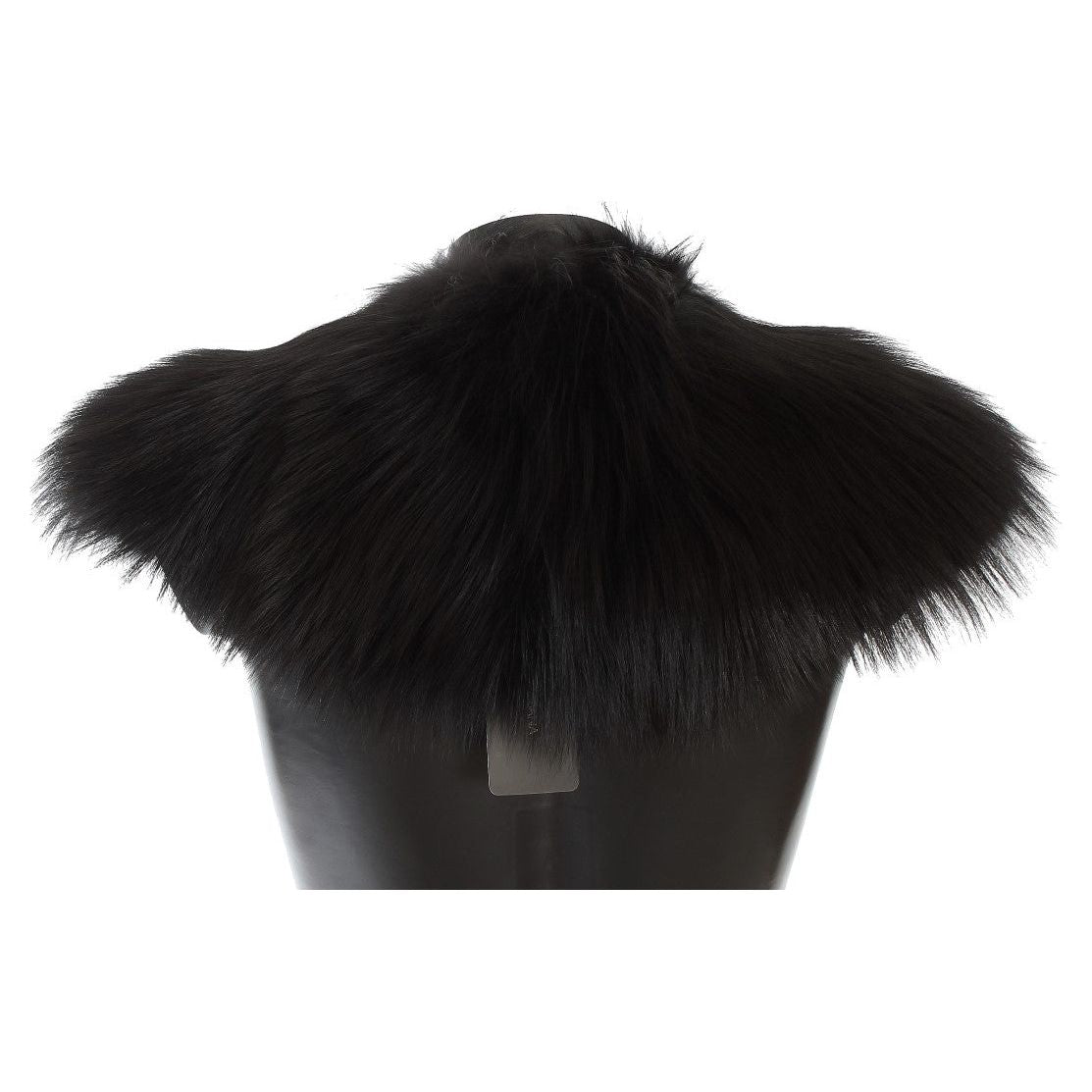 Dolce & Gabbana Black Fox Fur Chic Shoulder Wrap Fur Scarves Dolce & Gabbana Black