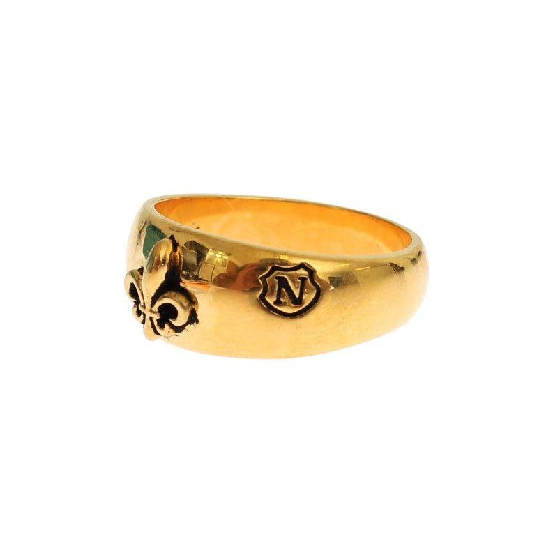Nialaya Exclusive Gold-Plated Men's Ring Ring Nialaya Sandy Brown