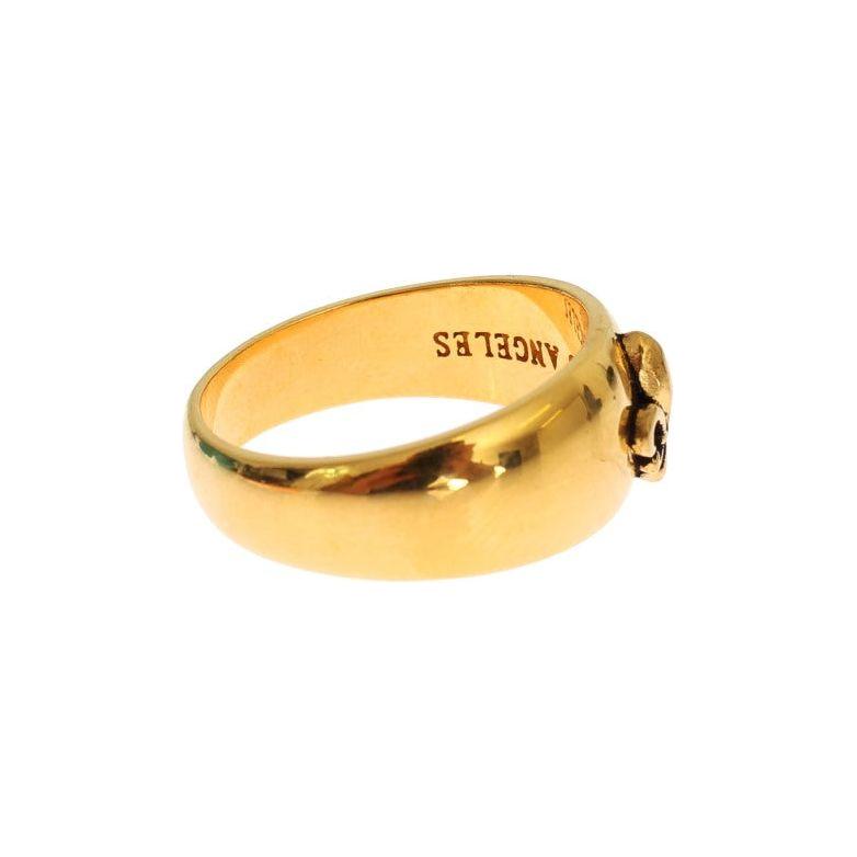 Nialaya Exclusive Gold-Plated Men's Ring Ring Nialaya Light Goldenrod