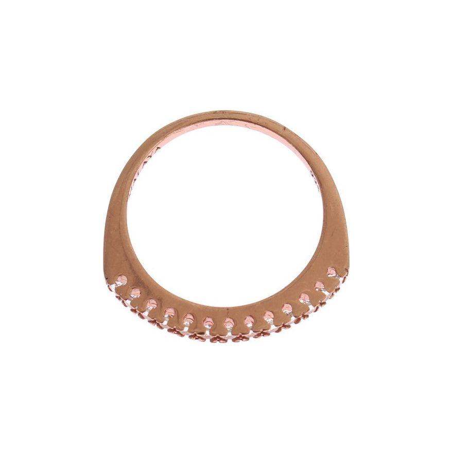 Nialaya Exquisite Gold-Plated Sterling Silver Ring Ring Nialaya Rosy Brown