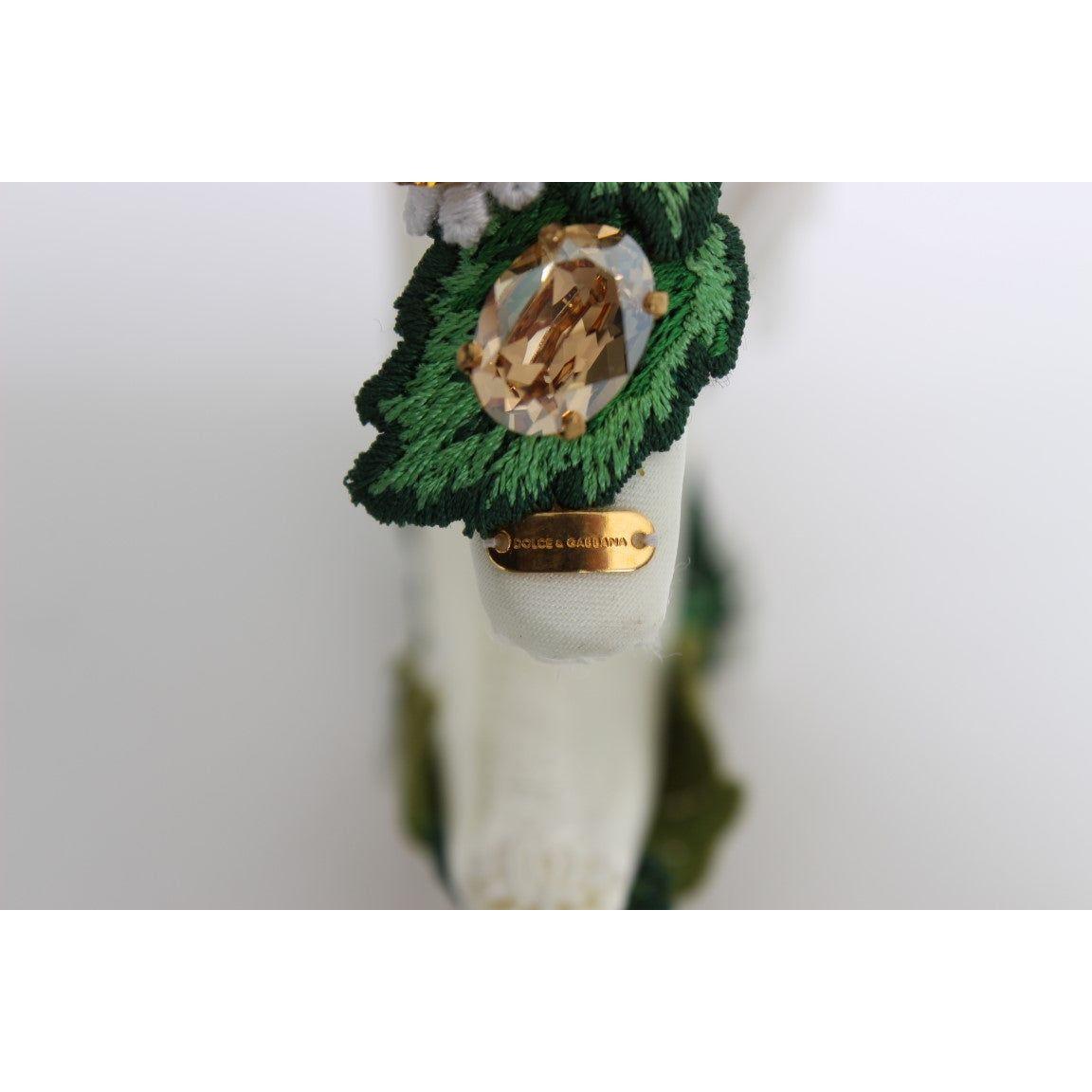 Dolce & Gabbana Sunflower Crystal Luxury Headband Dolce & Gabbana Gray