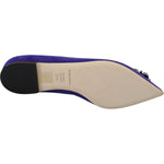 Dolce & Gabbana Embellished Crystal Purple Suede Flats