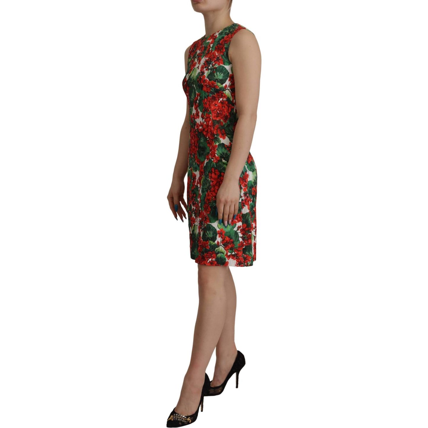 Dolce & Gabbana Multicolor Floral A-Line Dress Dolce & Gabbana Sienna