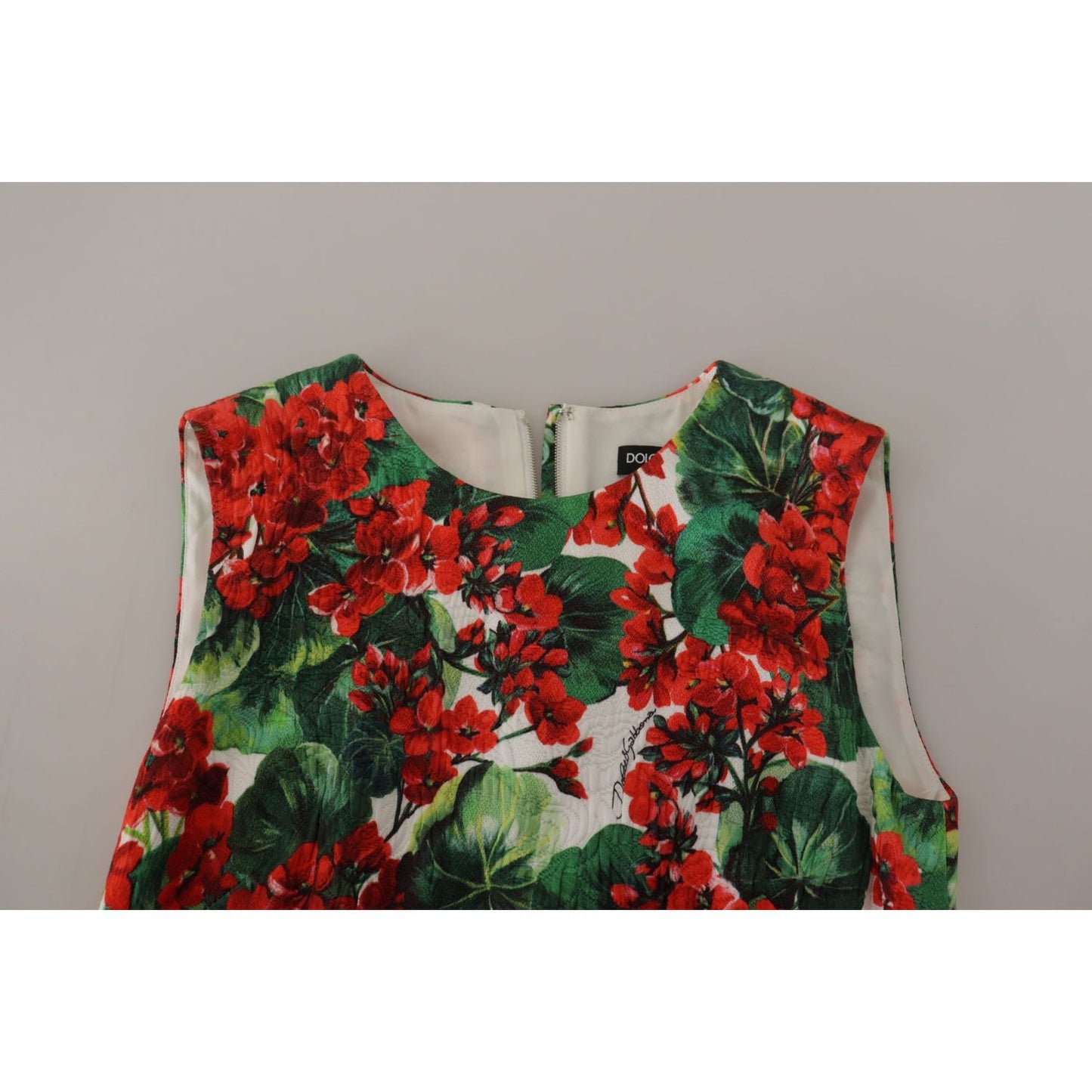 Dolce & Gabbana Multicolor Floral A-Line Dress Dolce & Gabbana Dark Gray