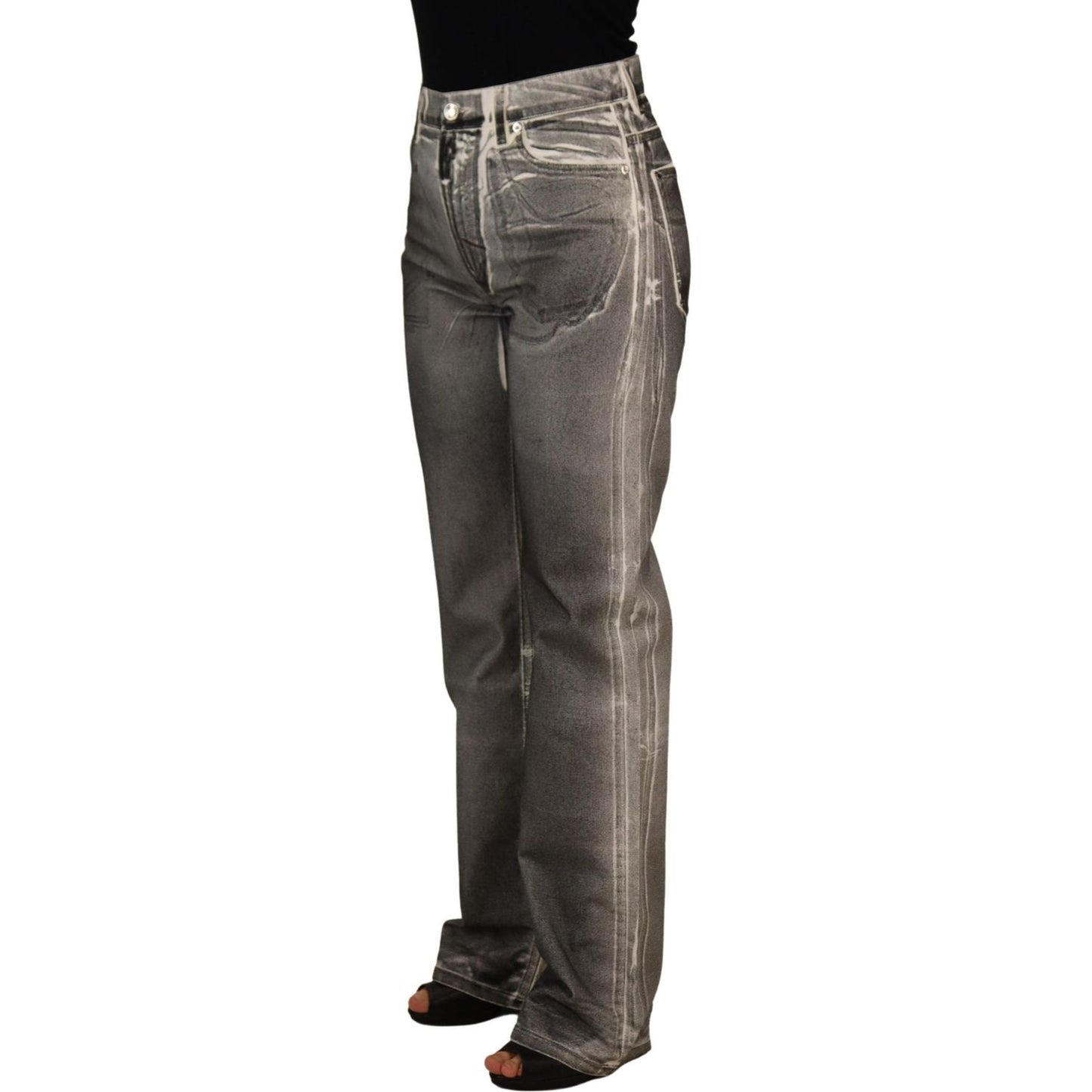 Dolce & Gabbana High Waist Grey Denim Elegance Dolce & Gabbana Dark Slate Gray