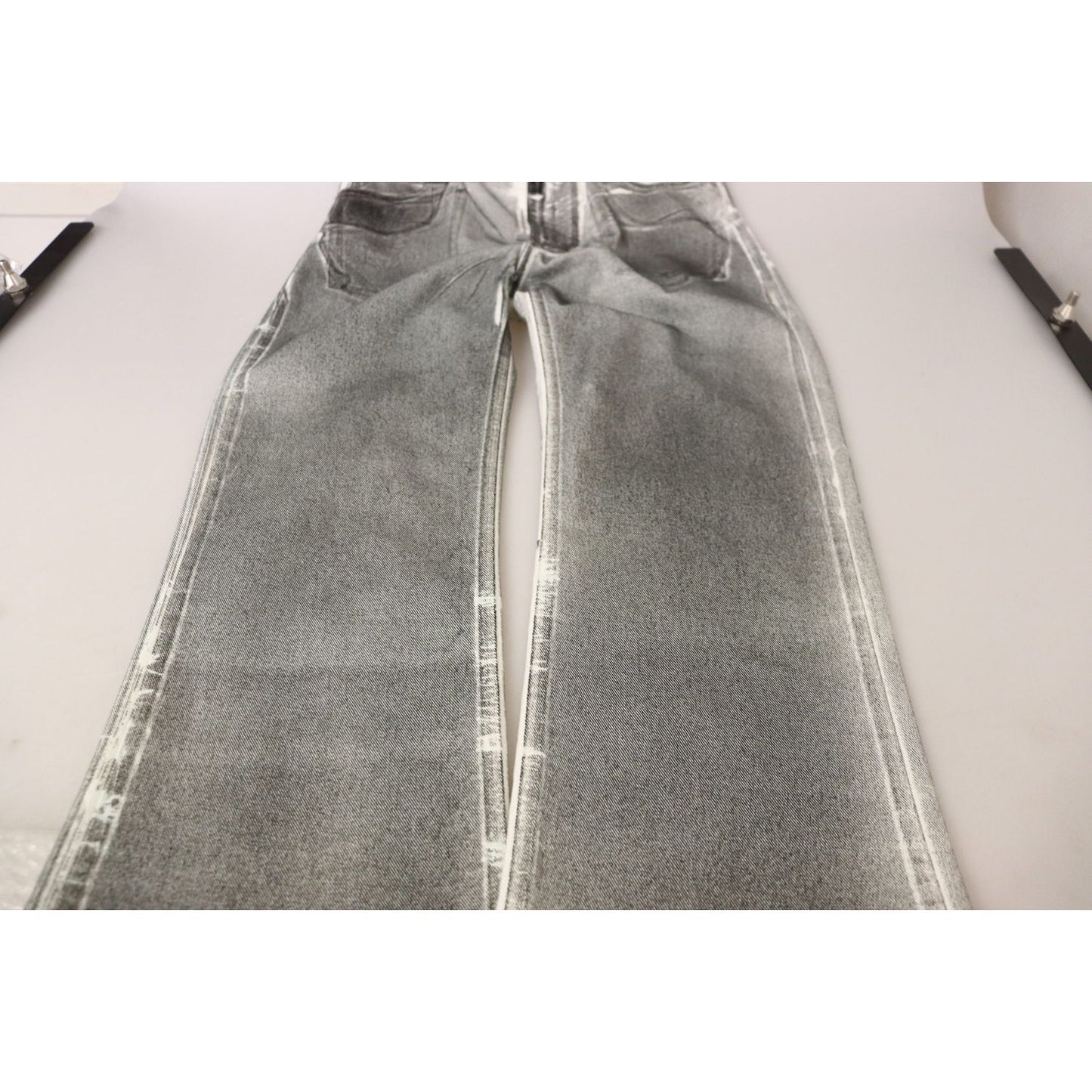 Dolce & Gabbana High Waist Grey Denim Elegance Dolce & Gabbana Gray