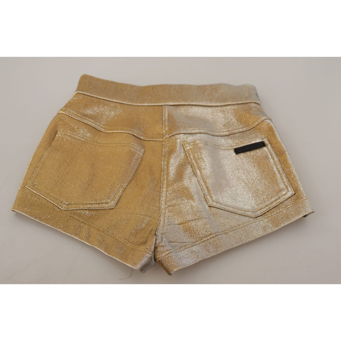 Dolce & Gabbana Gold High Waist Hot Pants Shorts Dolce & Gabbana Rosy Brown